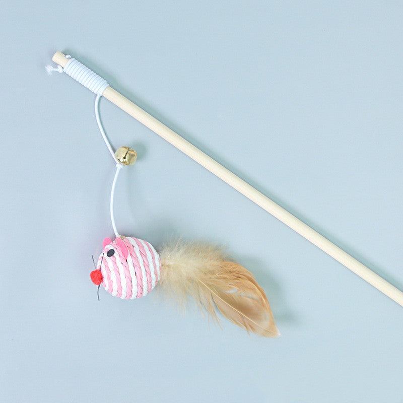 Cat Feather Bell Mouse Toy Cat Feather Bell Mouse Toy Cat Feather Bell Mouse Toy - Paw Pals