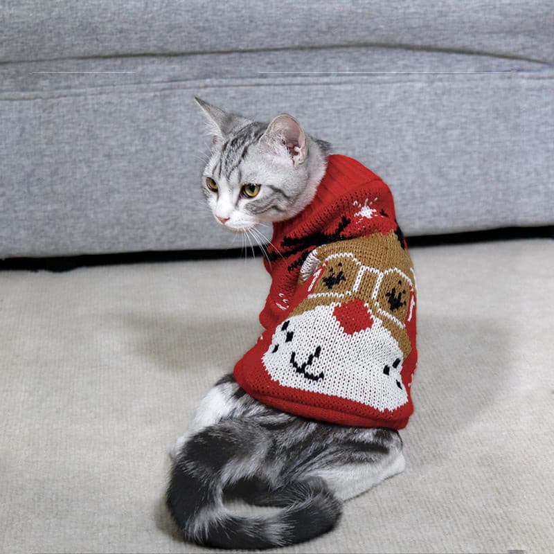 Christmas Cat Sweater - Paw Pals