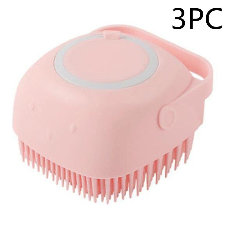 Silicone Pet Bath Massage Brush - Paw Pals