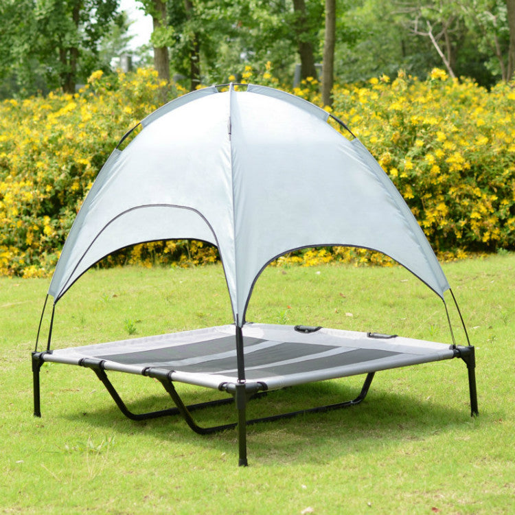 Elevated Dog Bed with Canopy - Paw Pals