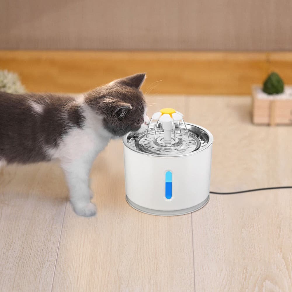 Automatic Pet Cat Water Fountain with LED Light - Paw Pals