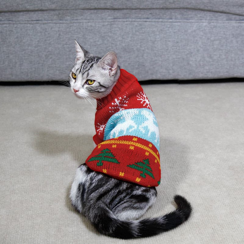 Christmas Cat Sweater - Paw Pals