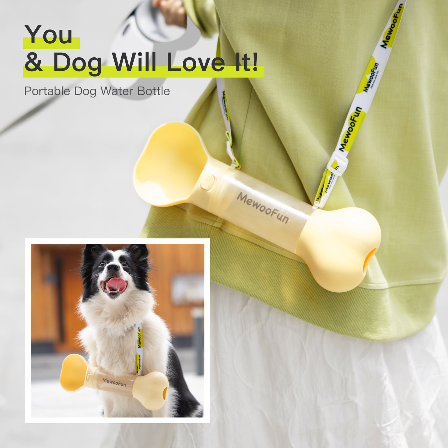 Pet Travel Bottle Including Poop Bag - Paw Pals