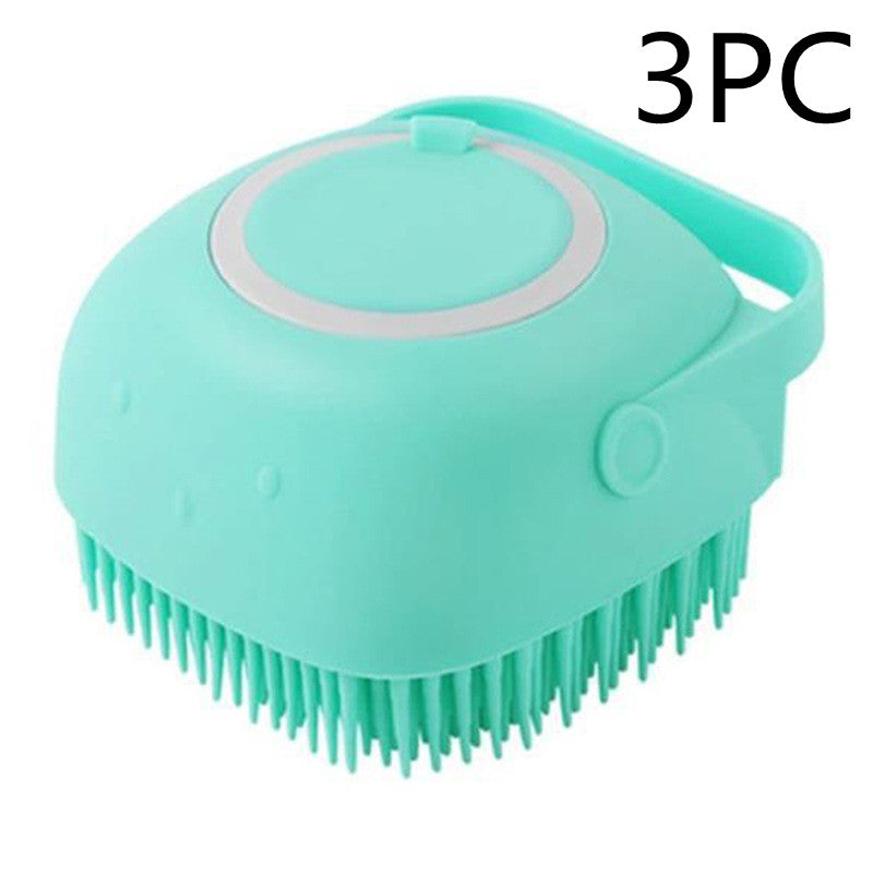 Silicone Pet Bath Massage Brush - Paw Pals