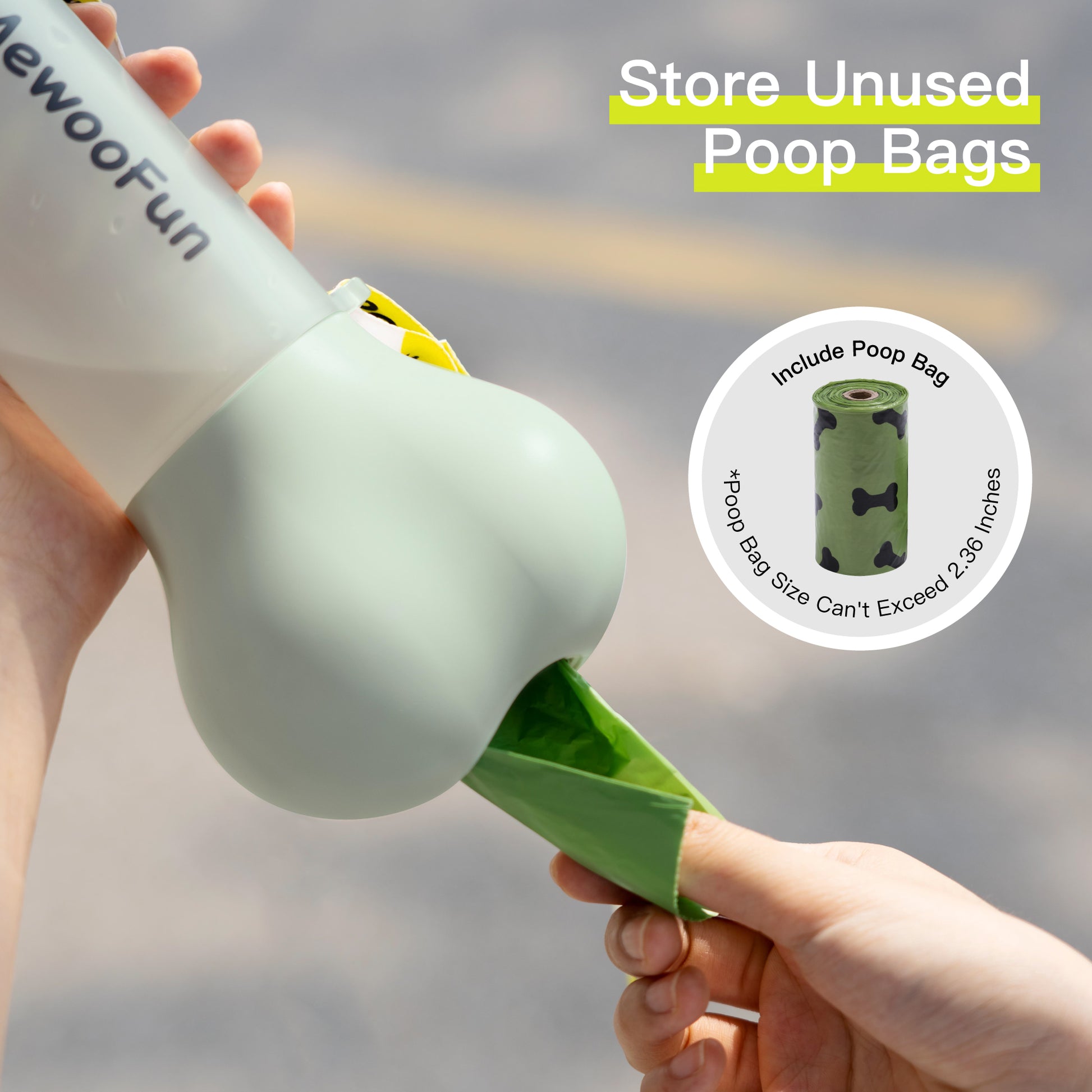 Pet Travel Bottle Including Poop Bag - Paw Pals